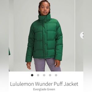 Lululemon Wunder Puff in Everglade Green. Size 2